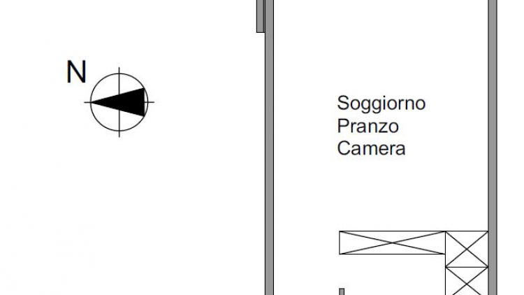 Monolocale luminoso e ristrutturato - al secondo piano