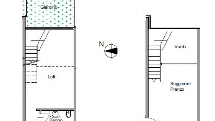 Duplex arredato con giardino privato - in pieno centro città